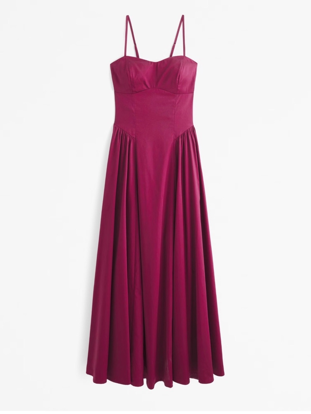 Abercrombie & Fitch Fuchsia-Red Maxi Slip Dress - Picture 1 of 8